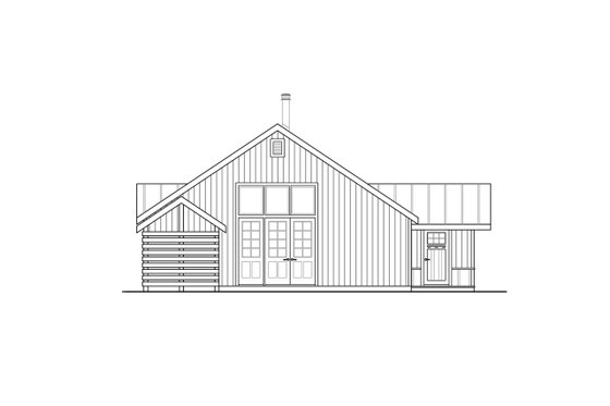 Exterior - Other Elevation for Country House Plan #124-1306, 1 bath