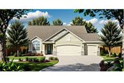 Traditional Style House Plan - 2 Beds 2 Baths 1112 Sq/Ft Plan #58-168 