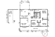 Ranch Style House Plan - 3 Beds 2 Baths 1317 Sq/Ft Plan #72-225 