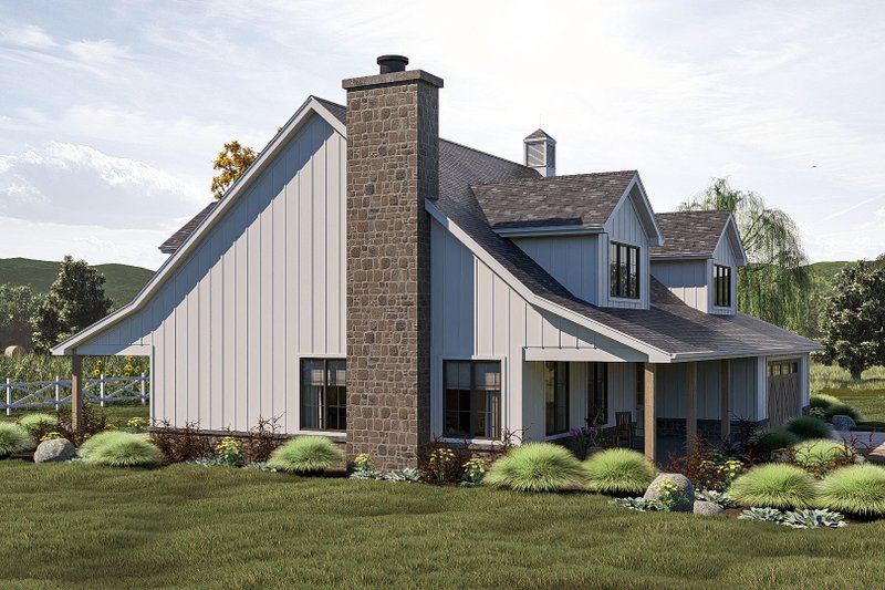 House Design - Exterior - Other Elevation 1 for Farmhouse House Plan #455-359 - 4 bed, 3.5 bath
