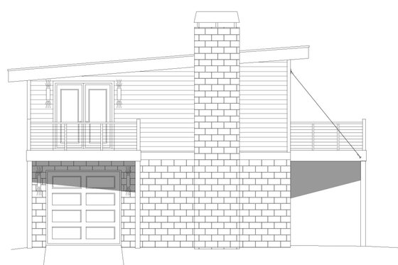 Exterior - Other Elevation 1 for Contemporary House Plan #932-46 - 1 bed, 1 bath