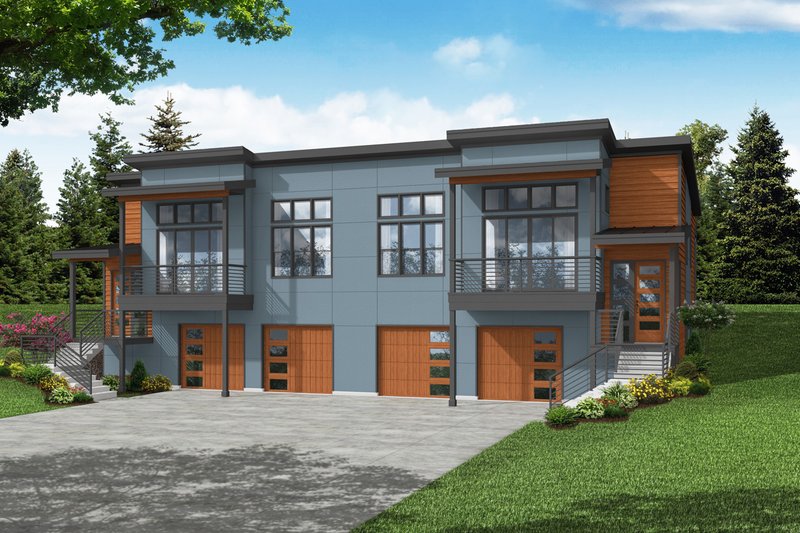 Home Plan - Modern Exterior - Front Elevation Plan #124-1292