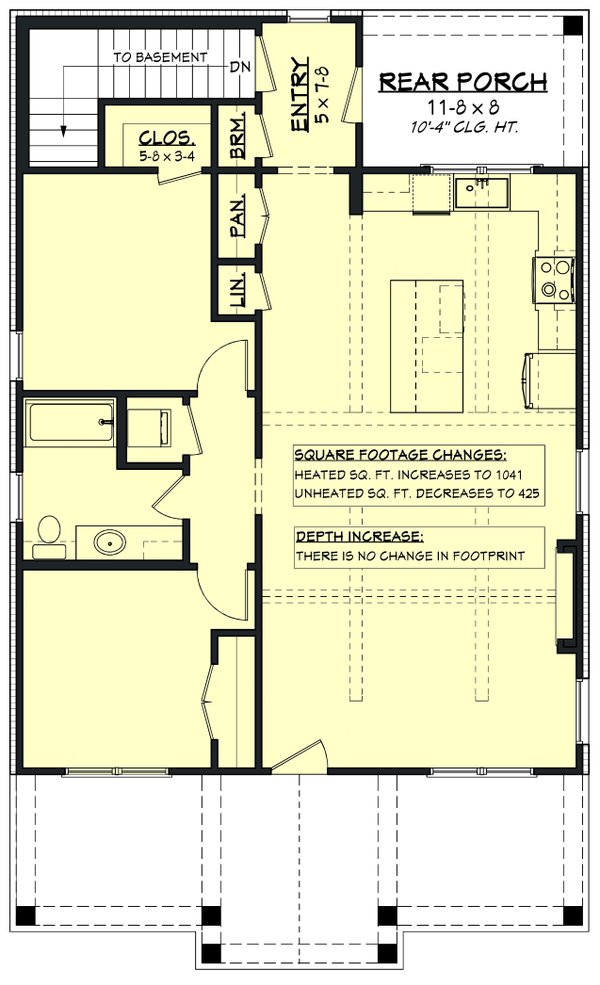 Architectural House Design - Floor Plan - Other Floor for Farmhouse House Plan #430-429 - 2 bed, 1 bath