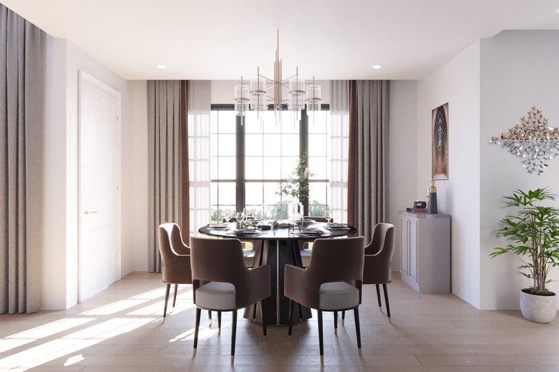 Home Plan - Interior - Dining Room for Traditional House Plan #54-456 - 3 bed, 2.5 bath