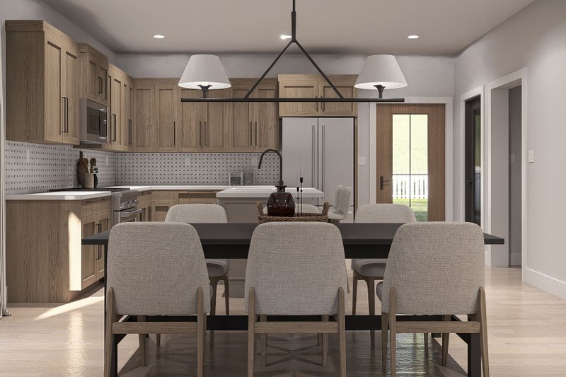 Architectural House Design - Interior - Dining Room 1 for Traditional House Plan #455-718 - 1 bed, 2.5 bath