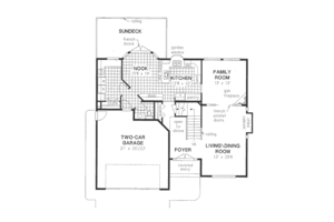Floor Plan - Main Floor for European House Plan #18-9415 - 4 bed, 2.5 bath