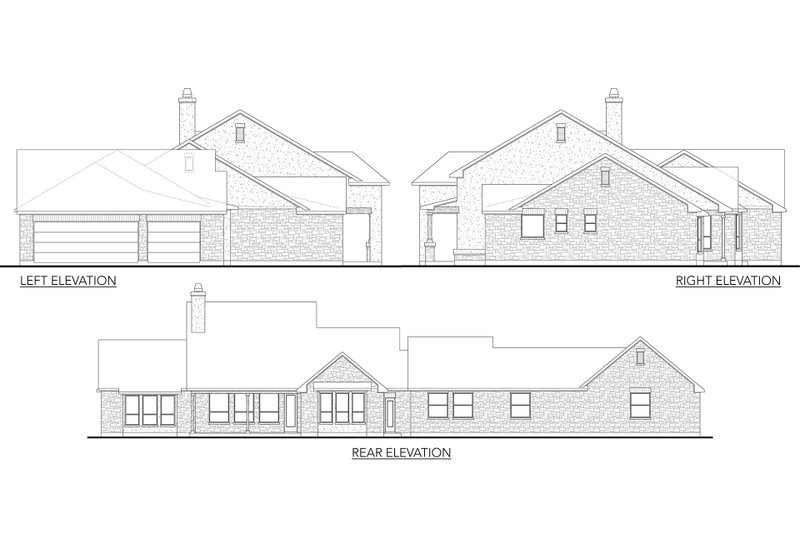 Home Plan - Exterior - Other Elevation for Traditional House Plan #80-191 - 5 bed, 4 bath