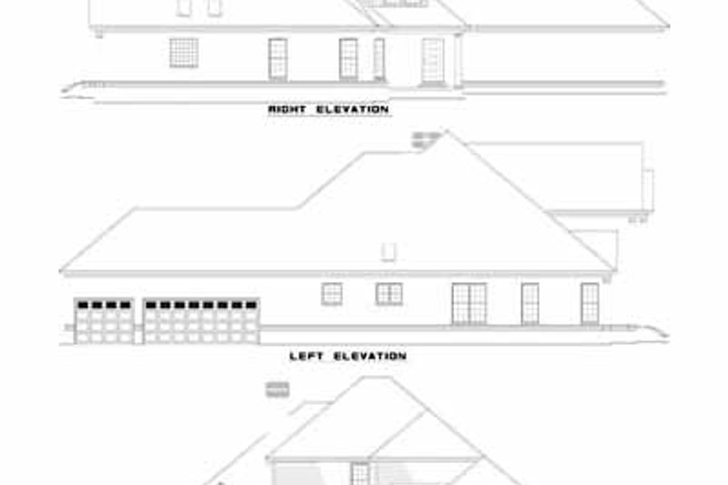 House Plan Design - Exterior - Rear Elevation for European House Plan #17-529 - 3 bed, 3.5 bath
