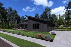 Exterior - Front Elevation 6 for Modern House Plan #1069-45 - 3 bed, 2.5 bath