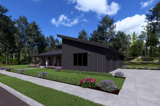 Exterior - Front Elevation 6 for Modern House Plan #1069-45 - 3 bed, 2.5 bath