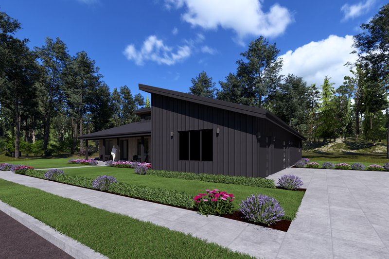 Home Plan - Exterior - Front Elevation 8 for Modern House Plan #1069-45 - 3 bed, 2.5 bath