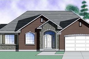 Architectural House Design - Traditional Exterior - Front Elevation Plan #5-111