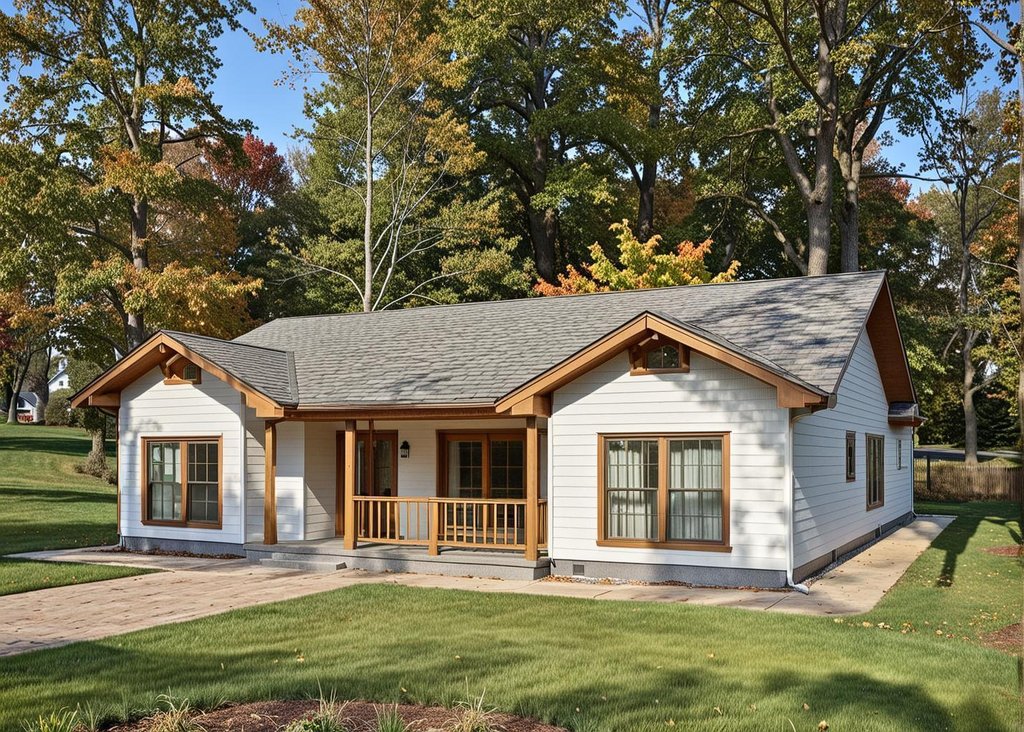 Exterior - Front Elevation 2 for Traditional House Plan #117-211 - 3 bed, 2 bath