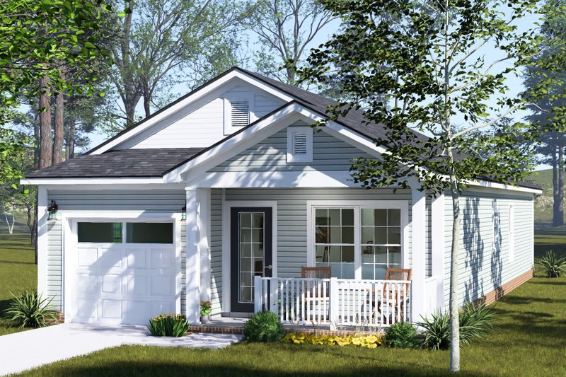 Home Plan - Exterior - Other Elevation 3 for Cottage House Plan #513-2496 - 3 bed, 2 bath