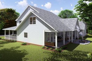 Exterior - Other Elevation 1 for Country House Plan #20-2041 - 4 bed, 3 bath