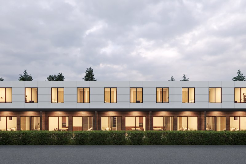 Dream House Plan - Exterior - Rear Elevation for Contemporary House Plan #1066-247 - 15 bed, 10.5 bath