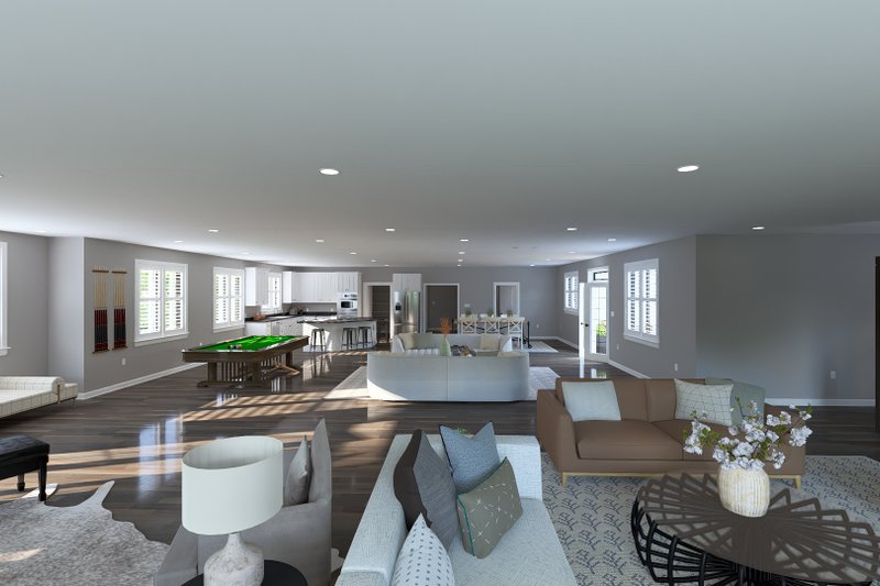 House Design - Interior - Family Room 3 for Barndominium House Plan #1060-424 - 3 bed, 2.5 bath