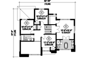 Contemporary Style House Plan - 4 Beds 2 Baths 1890 Sq/Ft Plan #25-4307 