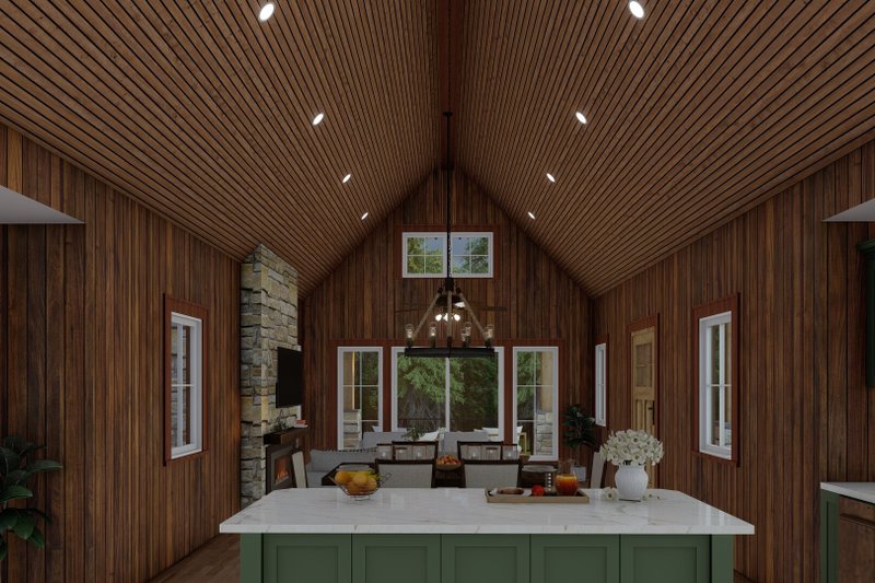 Home Plan - Interior - Family Room 1 for Craftsman House Plan #923-73 - 3 bed, 3.5 bath