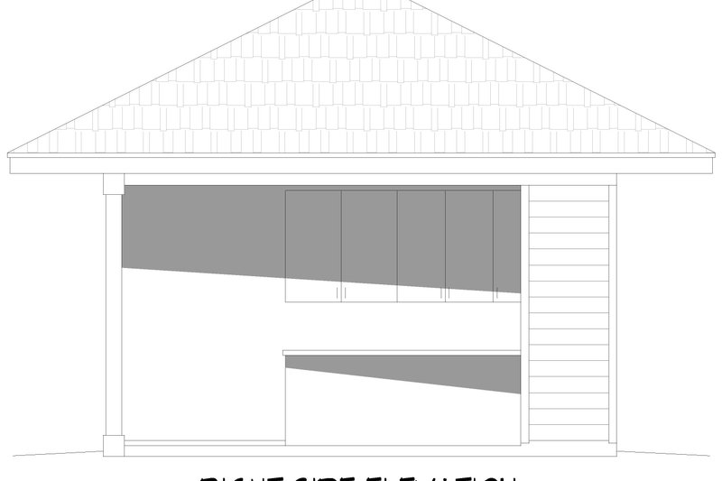 Home Plan - Exterior - Other Elevation 1 for Craftsman House Plan #932-1214, 0.5 bath