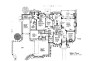 European Style House Plan - 5 Beds 5.5 Baths 4263 Sq/Ft Plan #310-671 