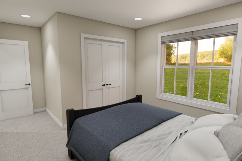 House Blueprint - Interior - Bedroom 3 for Bungalow House Plan #51-1352 - 4 bed, 2.5 bath