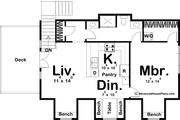 Farmhouse Style House Plan - 1 Beds 1 Baths 774 Sq/Ft Plan #455-307 