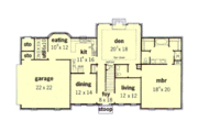 European Style House Plan - 4 Beds 3.5 Baths 2835 Sq/Ft Plan #16-217 