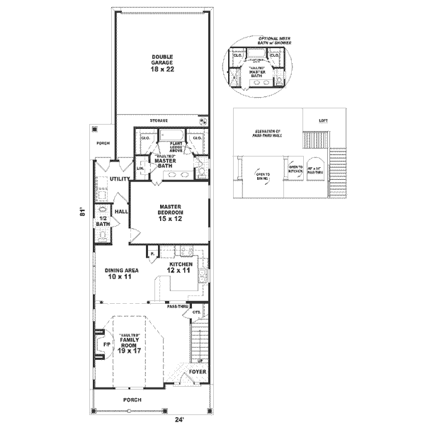 Farmhouse Floor Plan - Main Floor Plan #81-133