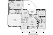 Southern Style House Plan - 3 Beds 2 Baths 2067 Sq/Ft Plan #36-431 