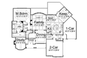 European Style House Plan - 4 Beds 4.5 Baths 4222 Sq/Ft Plan #119-347 