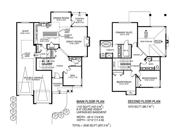 Home Plan - Floor Plan - Main Floor for Craftsman House Plan #1100-158 - 3 bed, 2.5 bath