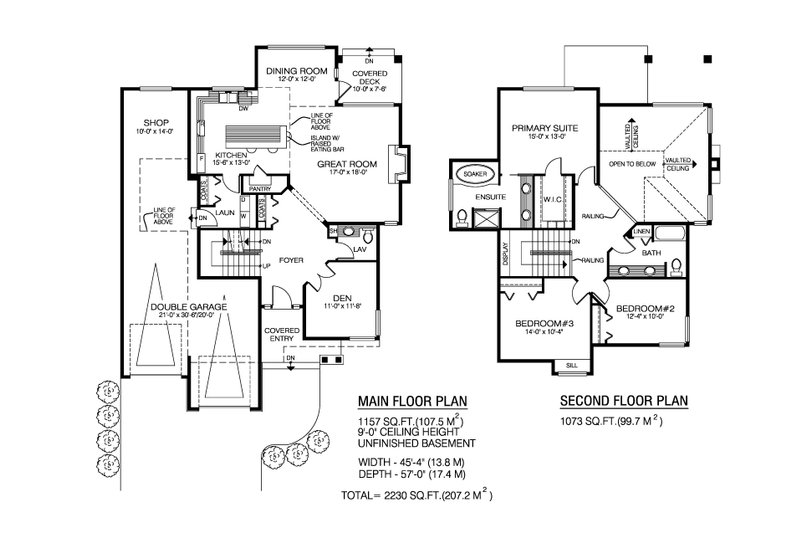 Home Plan - Floor Plan - Main Floor for Craftsman House Plan #1100-158 - 3 bed, 2.5 bath