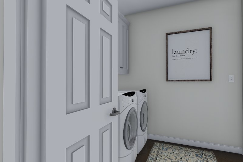 Architectural House Design - Interior - Laundry for Traditional House Plan #1060-69 - 5 bed, 4.5 bath
