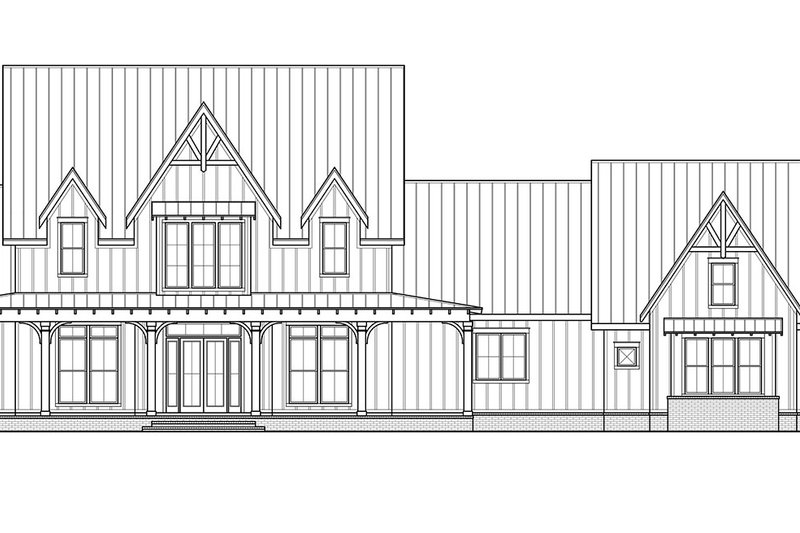House Design - Exterior - Front Elevation 3 for Farmhouse House Plan #1074-29 - 4 bed, 4.5 bath