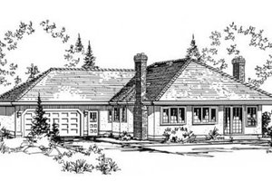 Traditional Exterior - Front Elevation Plan #18-9003