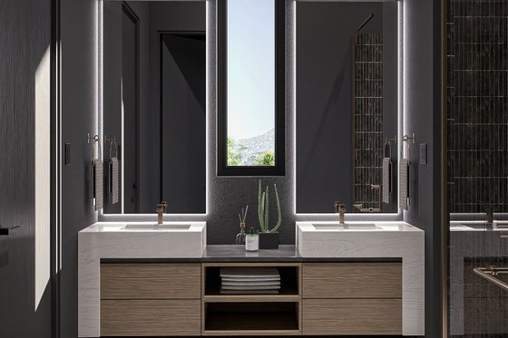Interior - Master Bathroom for Modern House Plan #455-560 - 3 bed, 2 bath