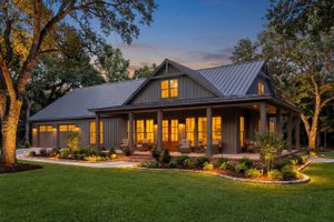 Barndominium Exterior - Front Elevation Plan #430-416