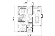 Traditional Style House Plan - 3 Beds 1.5 Baths 1578 Sq/Ft Plan #23-358 