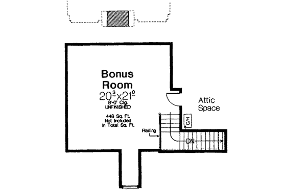 Floor Plan - Other Floor for European House Plan #310-276 - 4 bed, 3.5 bath