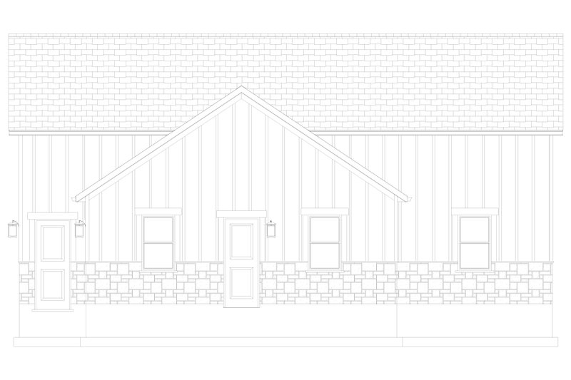 Architectural House Design - Exterior - Other Elevation 2 for Farmhouse House Plan #1060-322, 0 bath