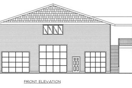 Exterior - Other Elevation for Traditional House Plan #117-538 - 3 bed, 2 bath