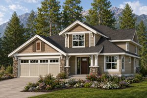 Home Plan - Exterior - Front Elevation for Craftsman House Plan #1100-160 - 3 bed, 2.5 bath