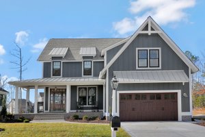 Exterior - Front Elevation 3 for Country House Plan #1080-3 - 4 bed, 3.5 bath
