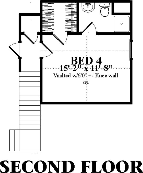 Ranch Floor Plan - Upper Floor Plan #63-414
