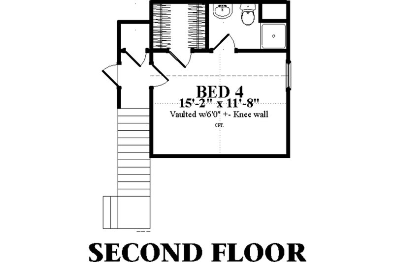 Dream House Plan - Floor Plan - Upper Floor for Ranch House Plan #63-414 - 4 bed, 3 bath