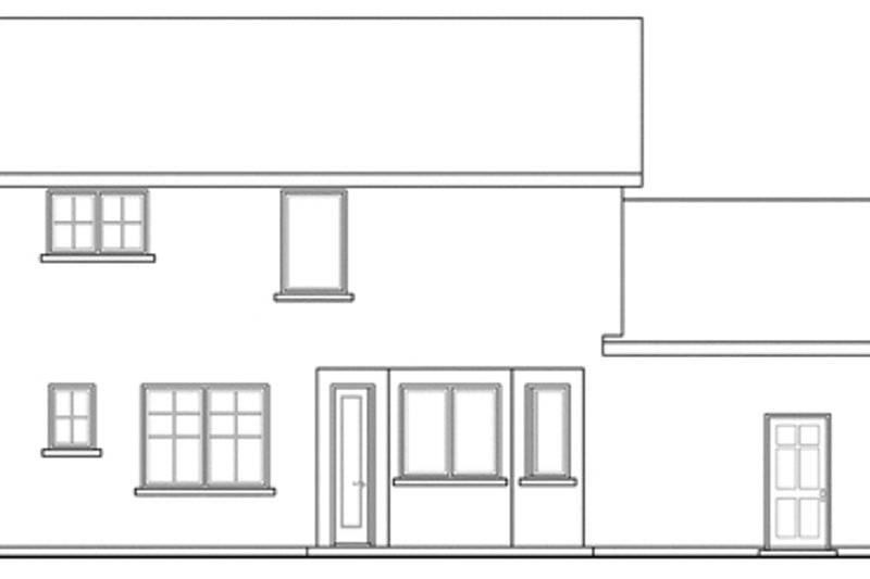 Architectural House Design - Exterior - Other Elevation 1 for Traditional House Plan #124-877 - 3 bed, 2.5 bath