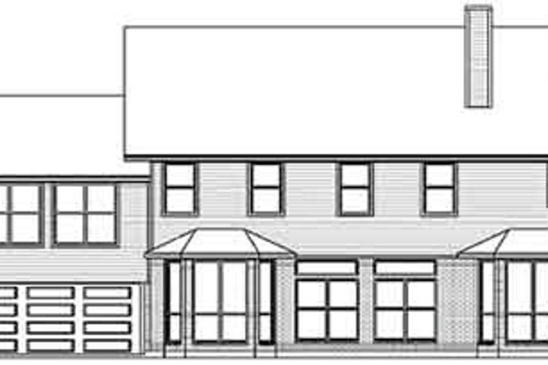 Home Plan - Exterior - Rear Elevation for Country House Plan #84-239 - 5 bed, 4 bath