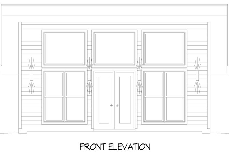 Dream House Plan - Exterior - Front Elevation 3 for Contemporary House Plan #932-716 - 1 bed, 1 bath