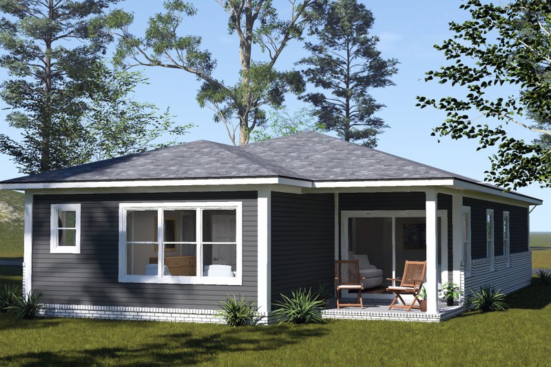 Architectural House Design - Exterior - Other Elevation 4 for Modern House Plan #513-2466 - 4 bed, 3 bath